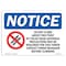 Signmission Safety Sign, OSHA Notice, 10" Height, Do Not Climb Above Sign With Symbol, Portrait OS-NS-D-710-V-11089 - alternate 1